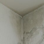 Parede com infiltração da chuva