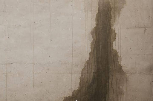 Parede com danos estruturais causados pela infiltração
